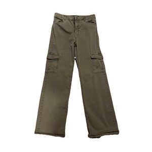 Sanctuary Straight Leg Cargo Pants Utility Mid Rise Cotton Stretch Size 28
